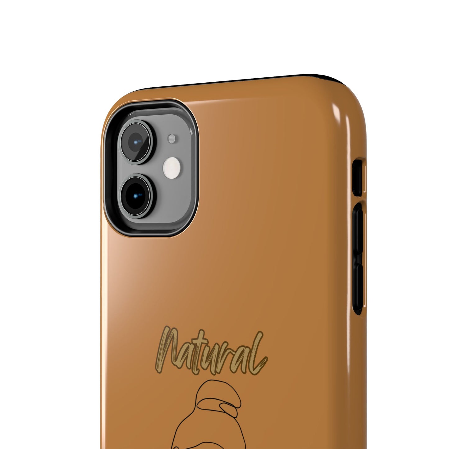 Natural Woman Sassy Bun (BL) Tough Phone Cases LIGHT BROWN