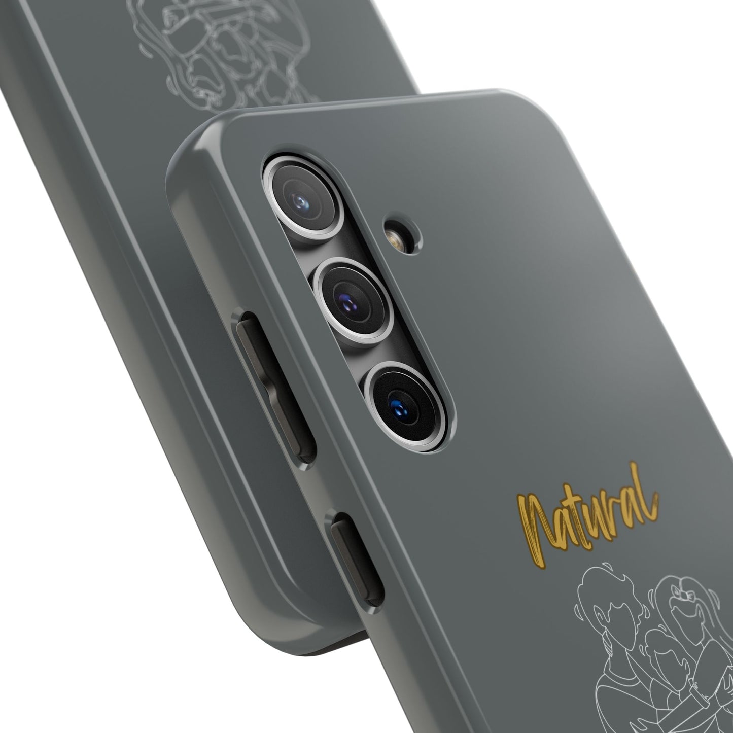 Natural Woman Bear Hugs (WL) Tough Phone Cases DARK GREY