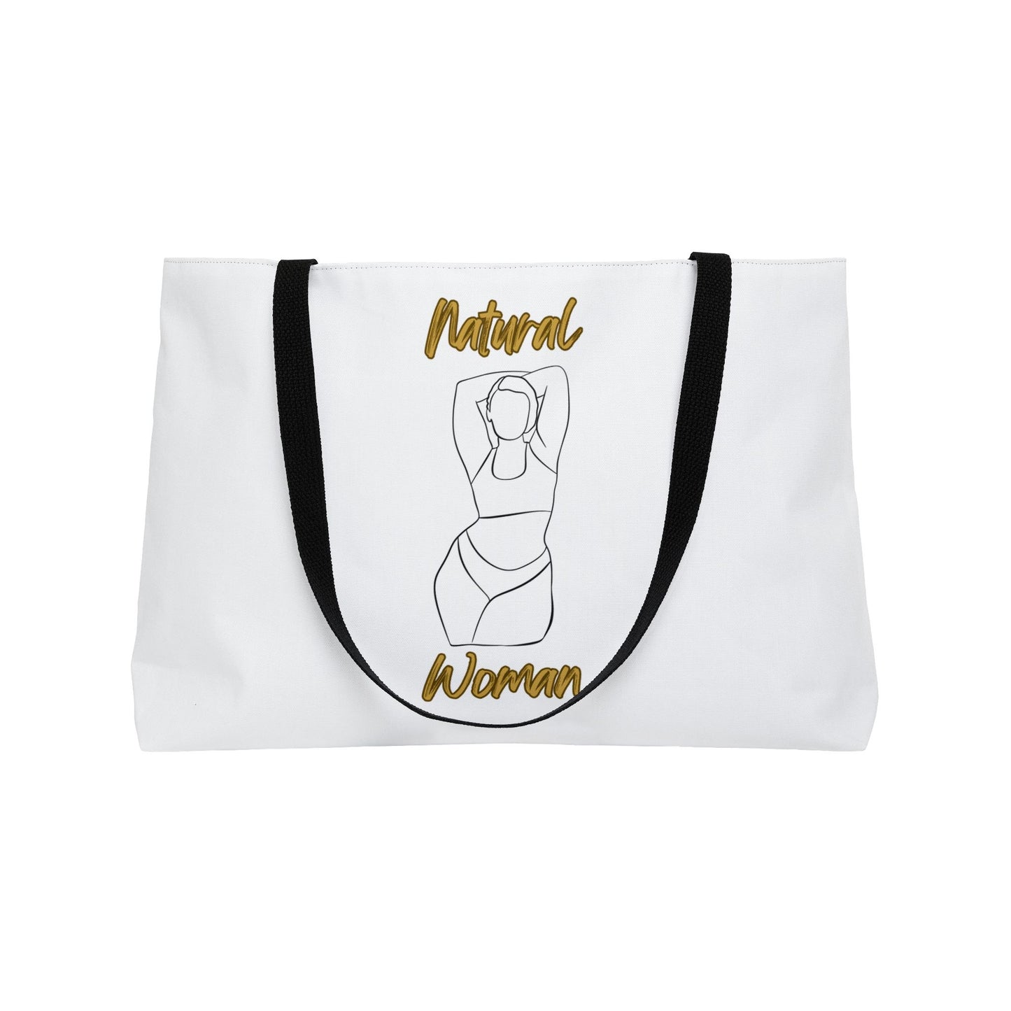 Natural Woman I Love Me (BL) Weekender Tote Bag WHITE
