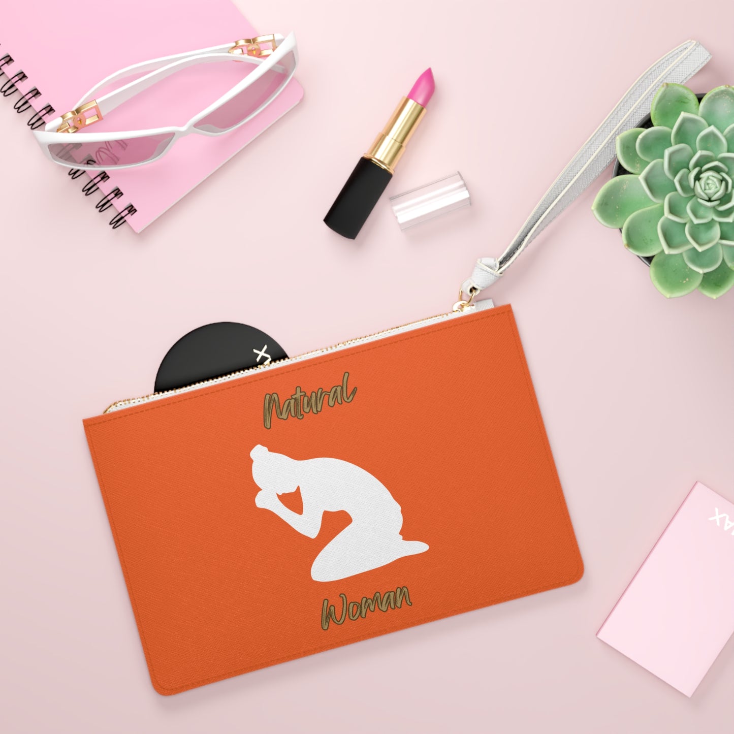 Natural Woman Pray (WL) Clutch Bag ORANGE