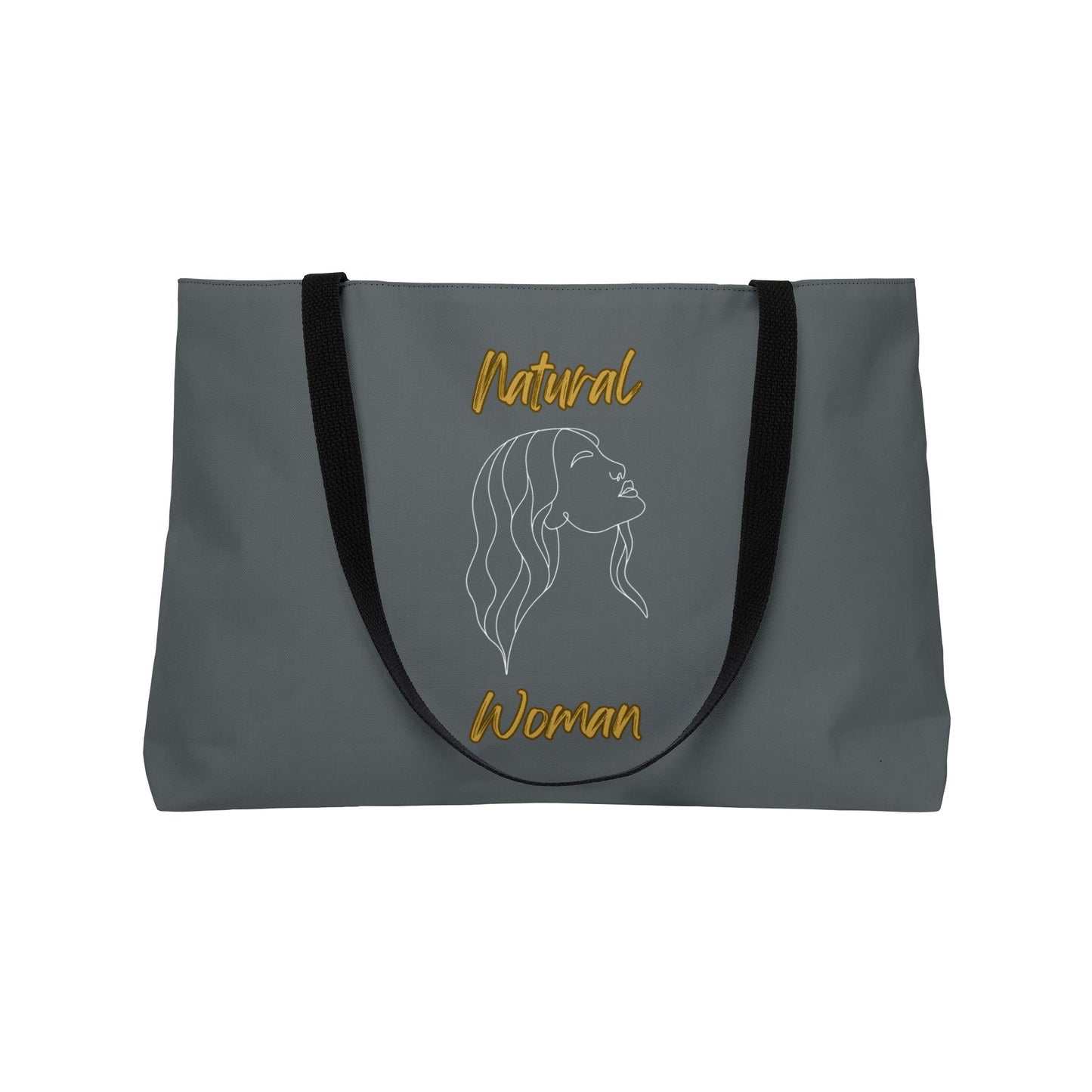 Natural Woman Breeze On Face (WL) Weekender Tote Bag DARK GREY