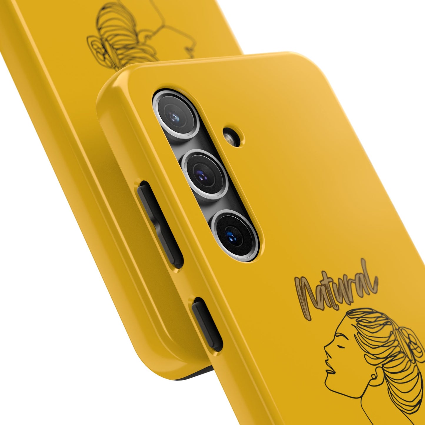 Natural Woman Wet Bun (BL) Tough Phone Cases YELLOW