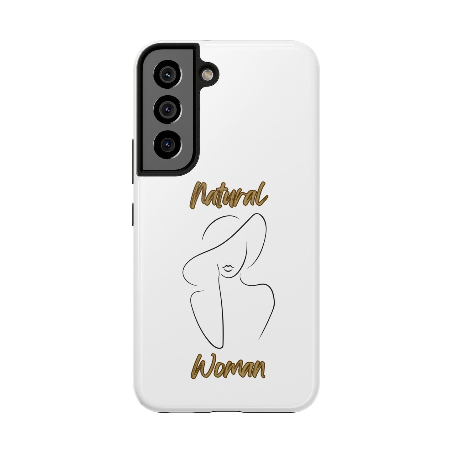 Natural Woman Sun Hat (BL) Tough Phone Cases WHITE