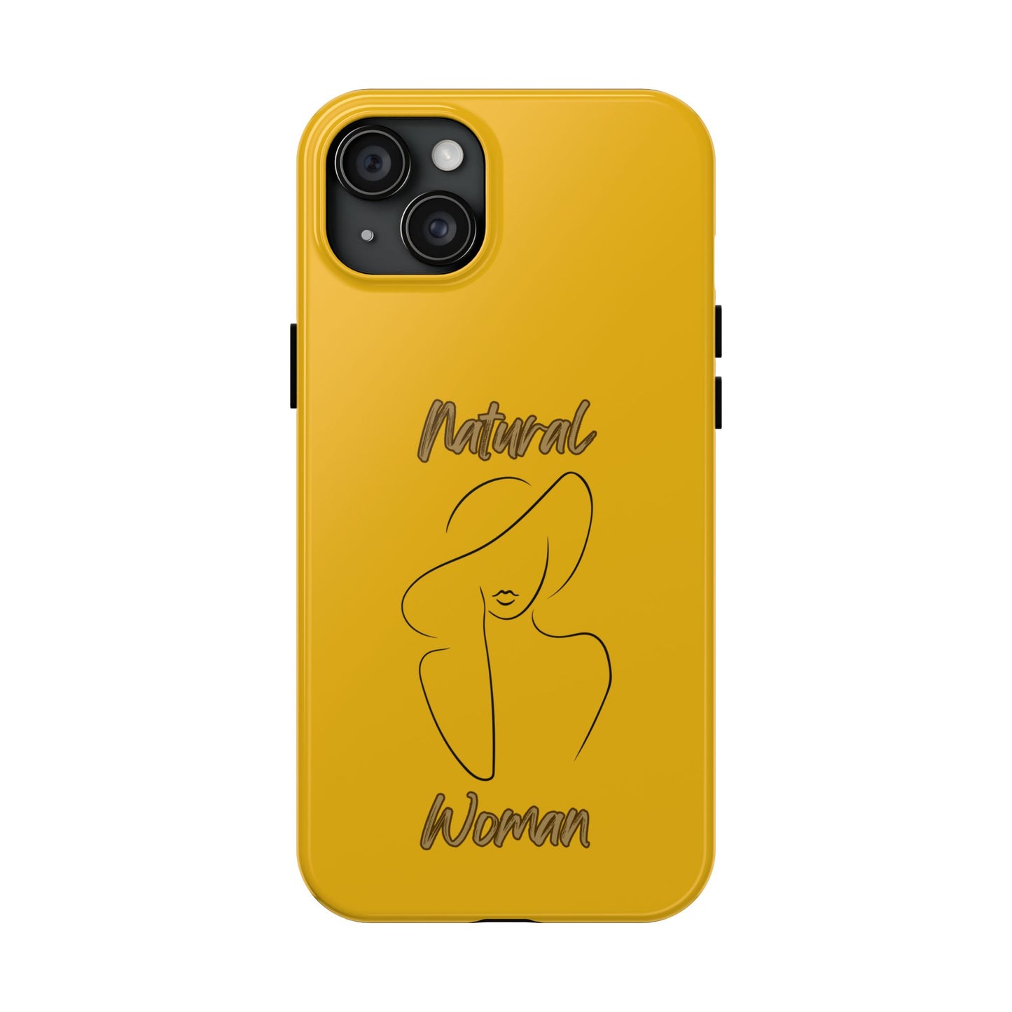 Natural Woman Sun Hat (BL) Tough Phone Cases YELLOW