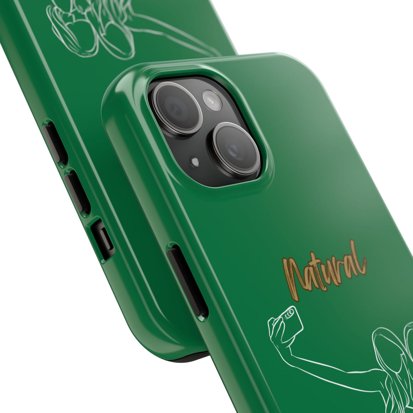 Natural Woman Friends Selfie (WL)Tough Phone Cases DARK GREEN