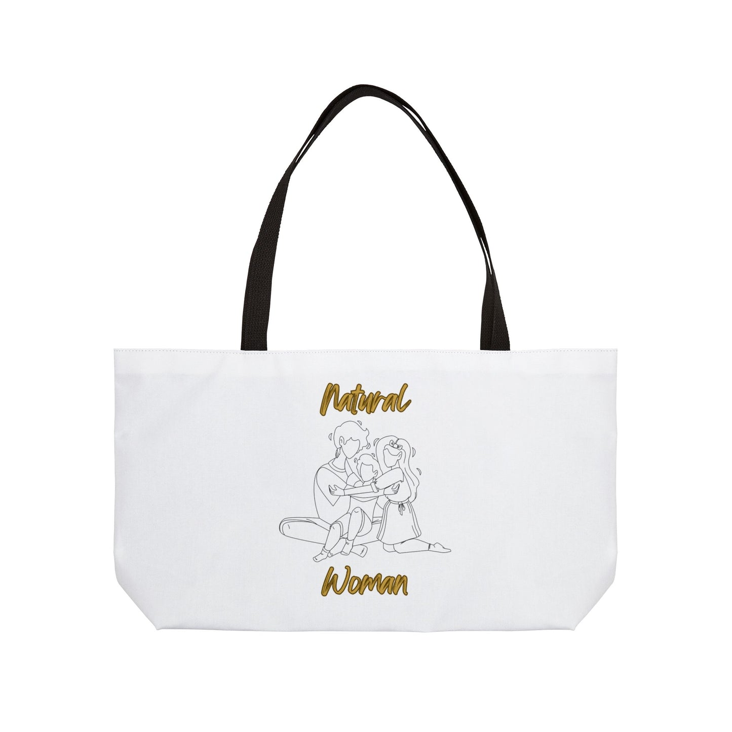 Natural Woman Bear Hugs (BL) Weekender Tote Bag WHITE