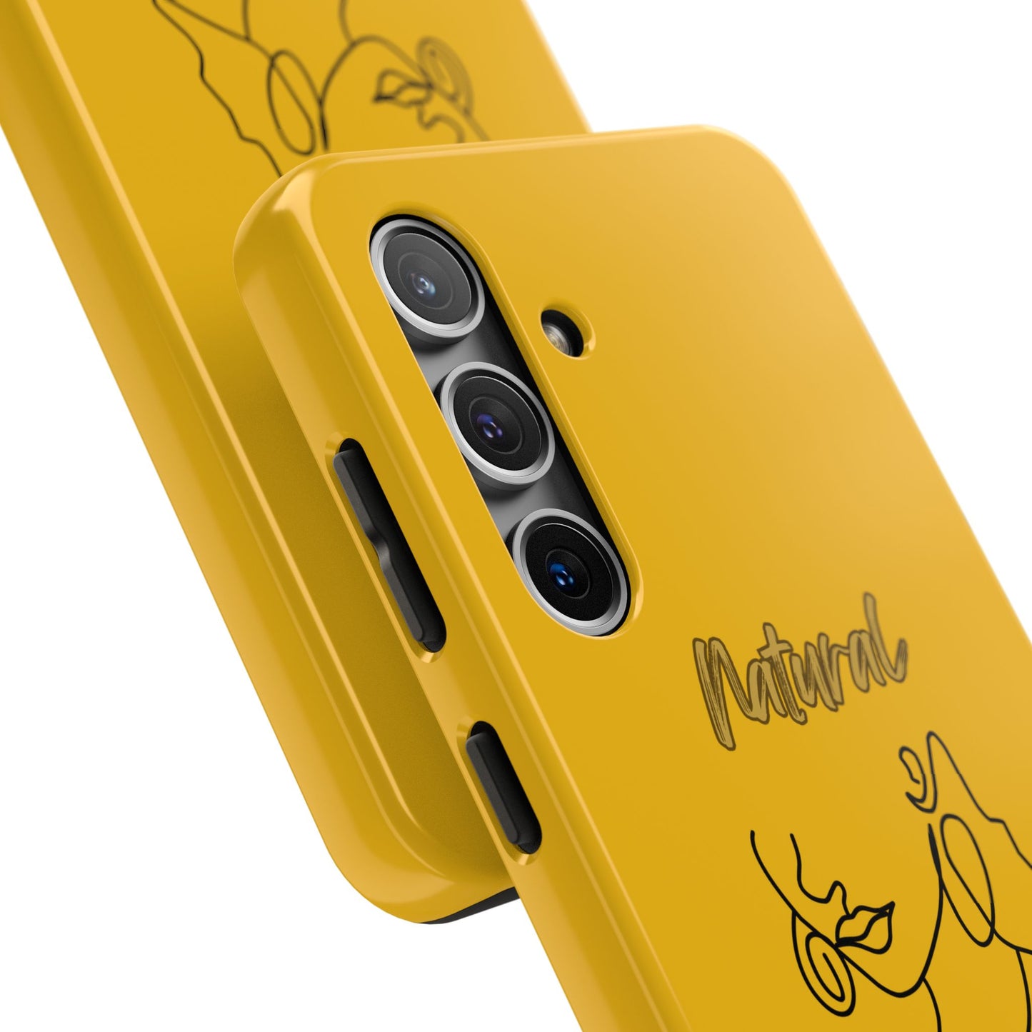Natural Woman Lips (BL)Tough Phone Cases YELLOW