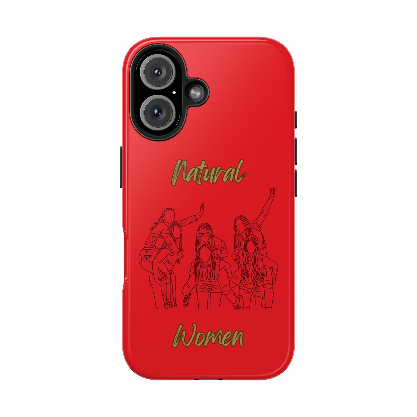 Natural Woman Piggy Back (BL)Tough Phone Cases RED