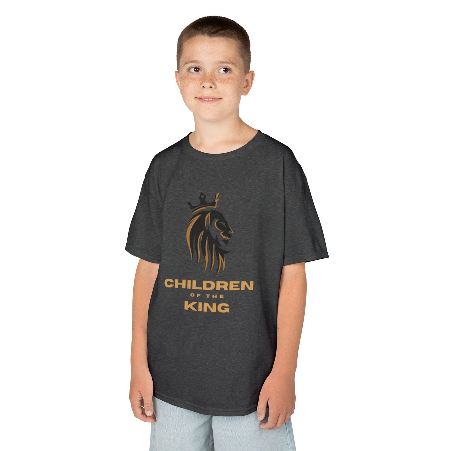Children of the King Inspirational Kids Cotton T-Shirt (BL)