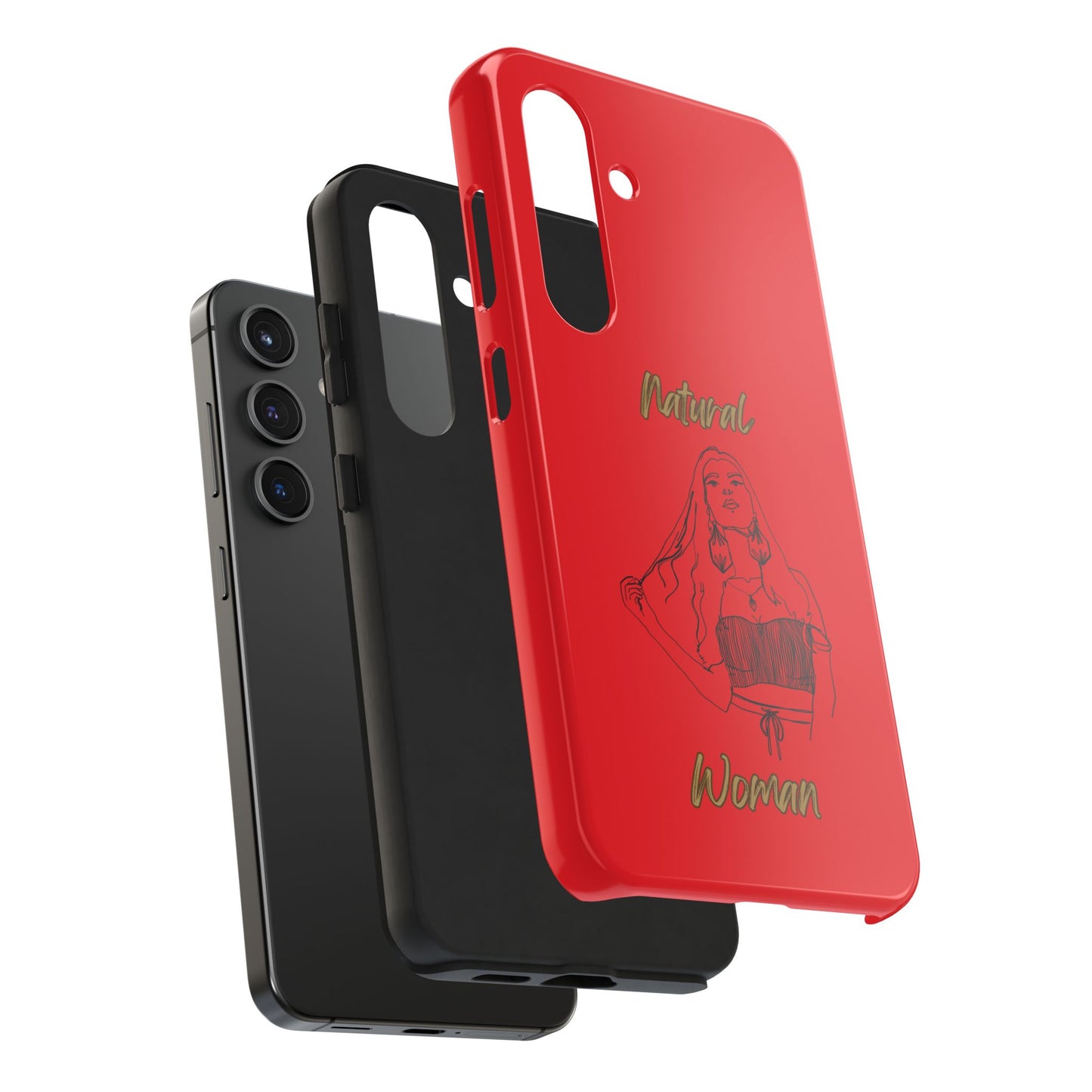 Natural Woman Thinking (BL)Tough Phone Cases RED