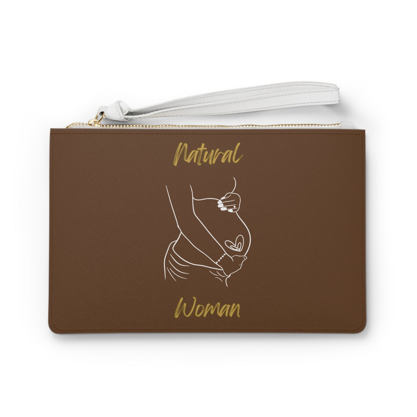 Natural Woman Loved In & Out (WL) Clutch Bag BROWN