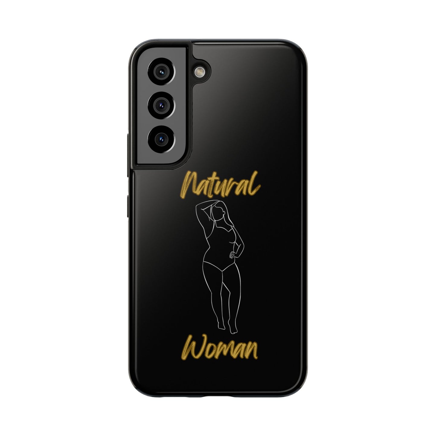 Natural Woman Looking Good (WL)Tough Phone Cases BLACK