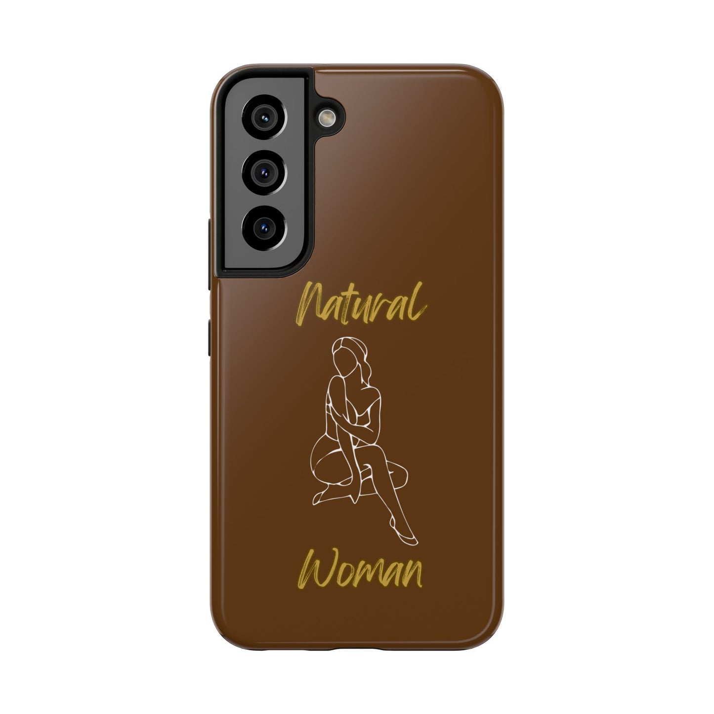 Natural Woman Shoulder Action (WL)Tough Phone Cases BROWN