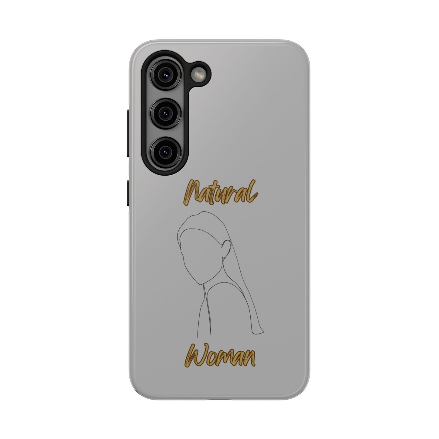 Natural Woman Tilted Look (BL) Tough Phone Cases LIGHT GREY