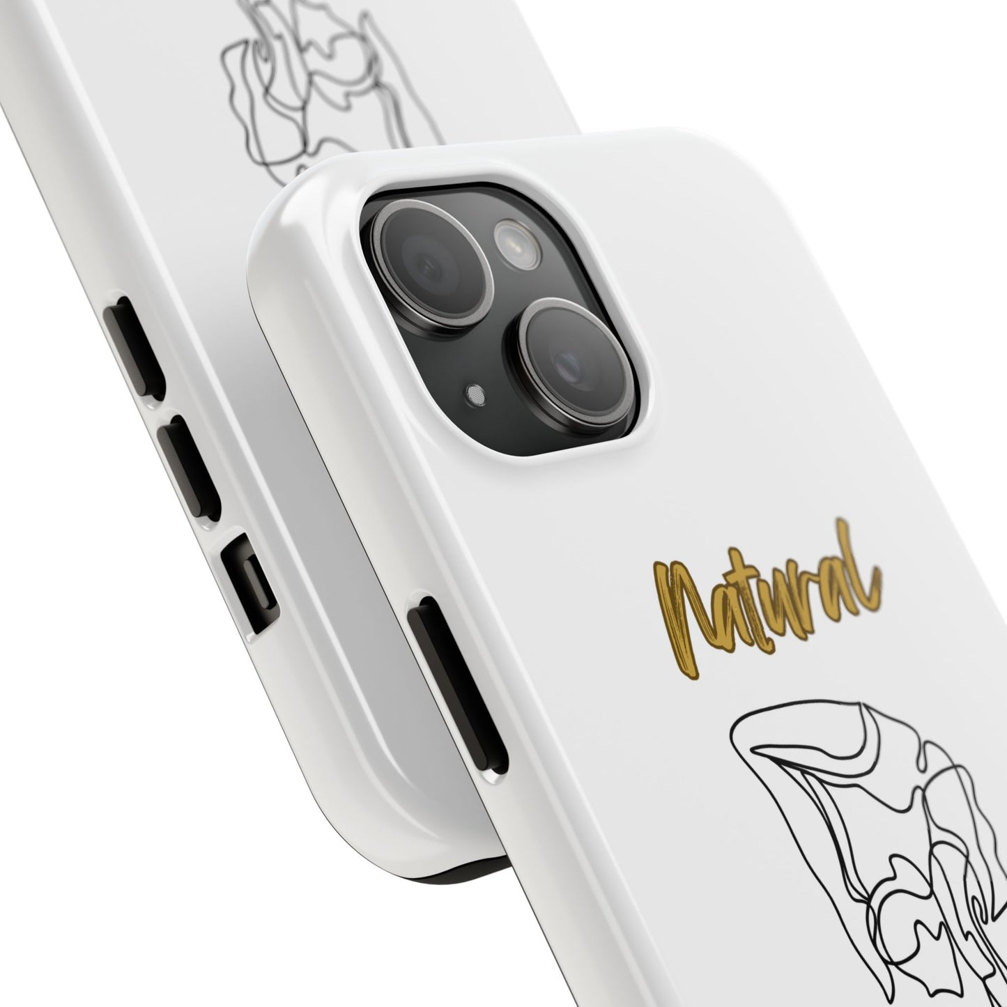 Natural Woman Flexible (BL)Tough Phone Cases WHITE