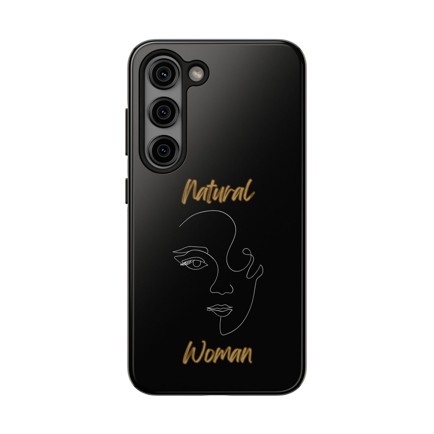 Natural Woman Looking (WL) Tough Phone Cases BLACK