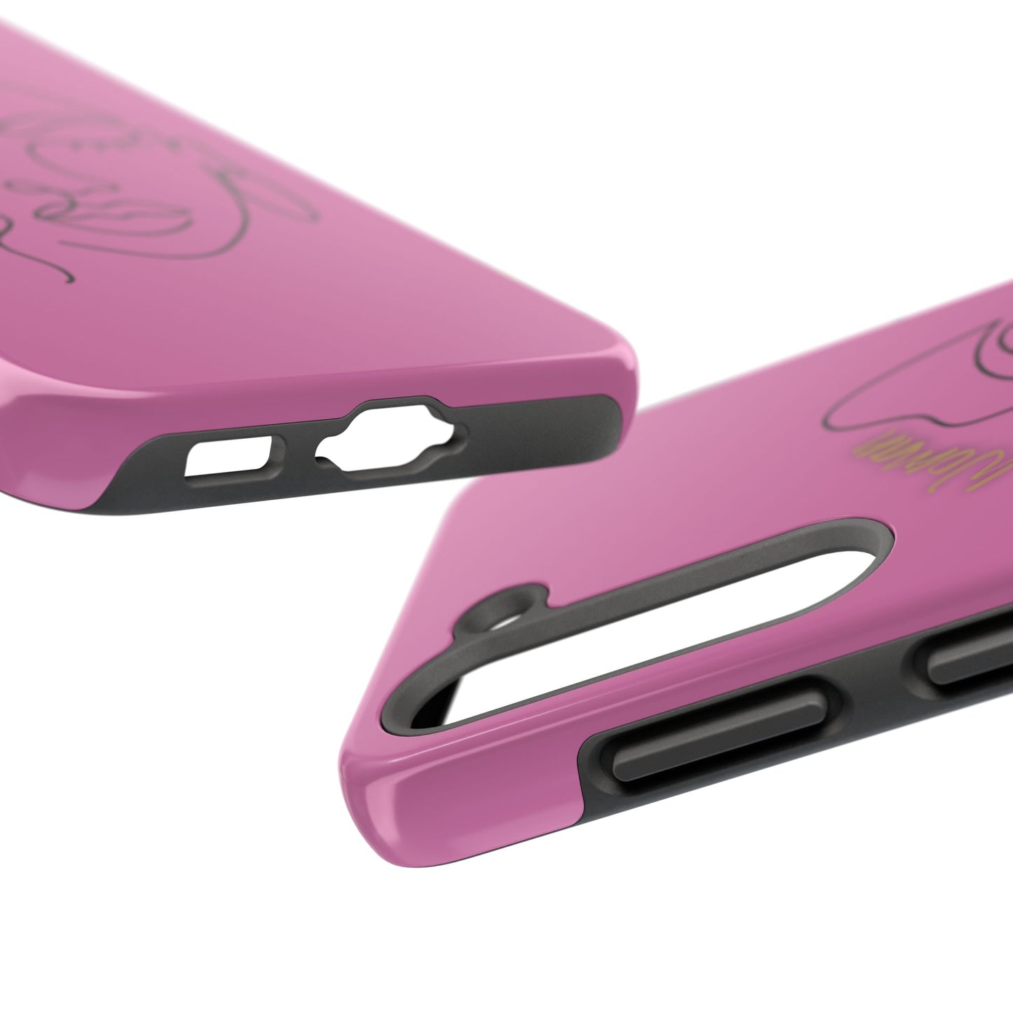 Natural Woman Half Face (BL)Tough Phone Case LIGHT PINK