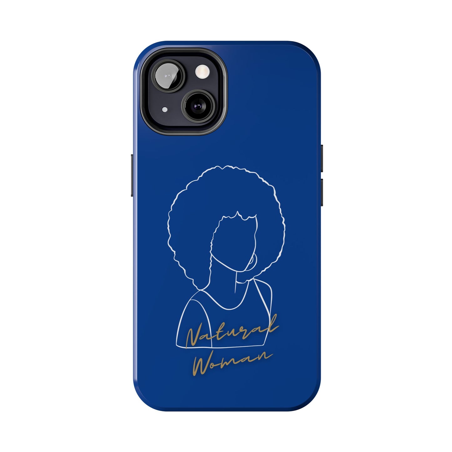 Natural Woman Afro (WL)Tough Phone Cases DARK BLUE