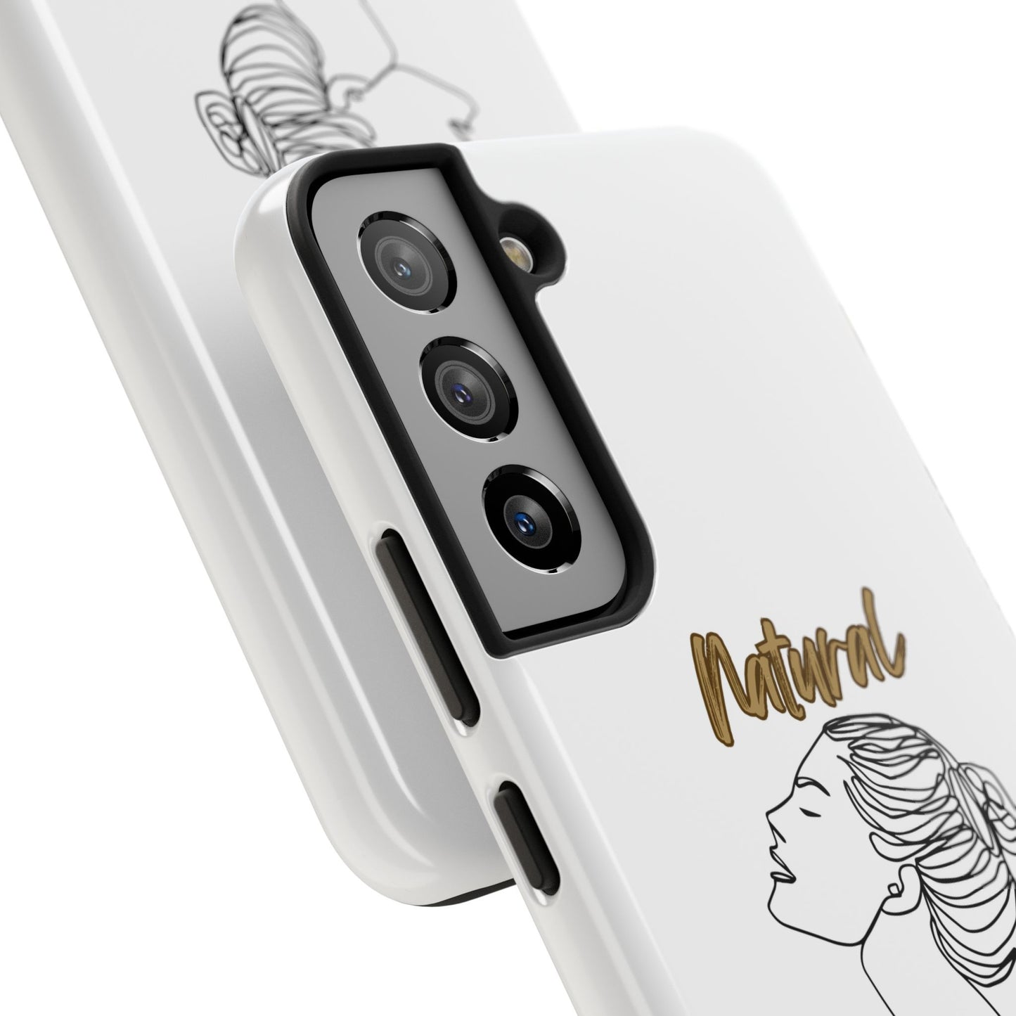Natural Woman Wet Bun (BL) Tough Phone Cases WHITE