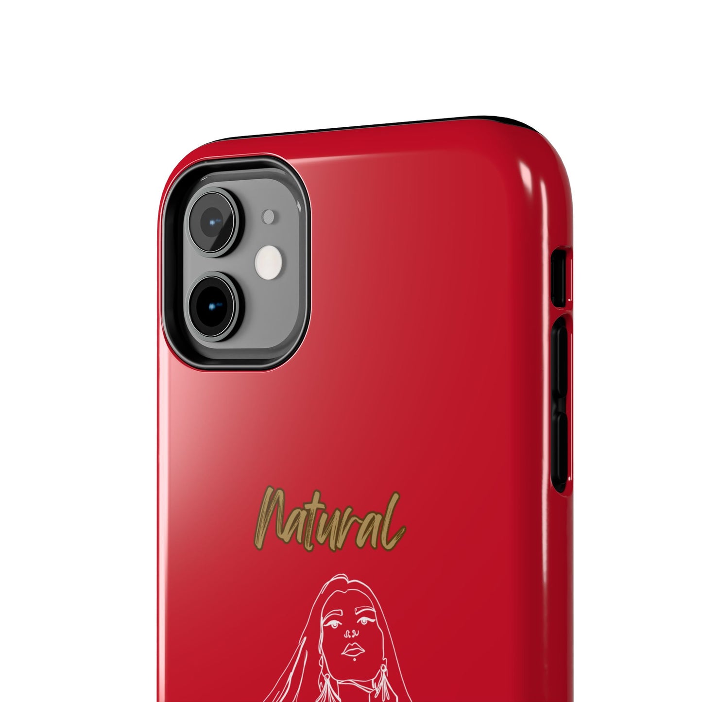 Natural Woman Thinking (WL)Tough Phone Cases DARK RED