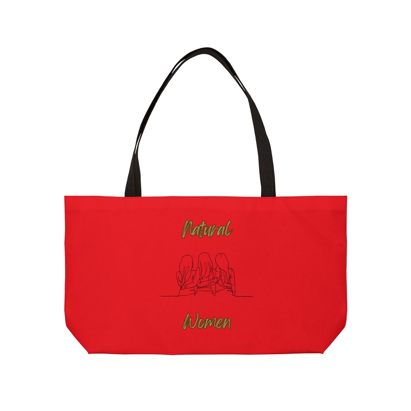 Natural Woman Loving Friends (BL) Weekender Tote Bag RED