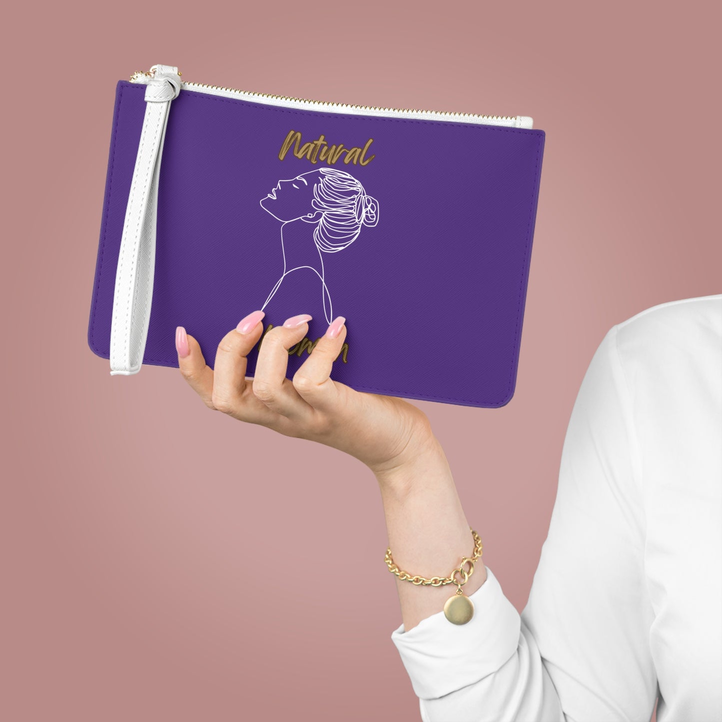 Natural Woman Wet Bun (WL) Clutch Bag PURPLE