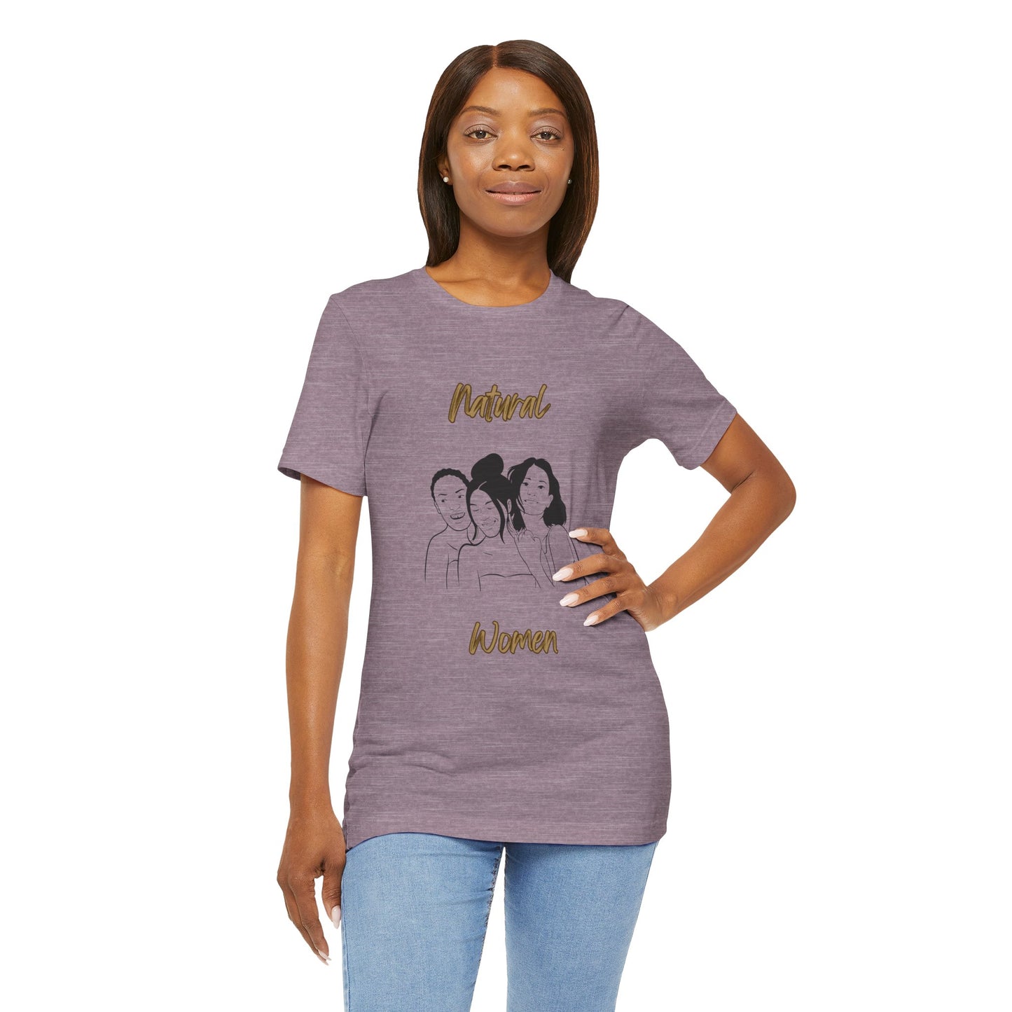 Natural Woman Laughing Friends (BL) Short Sleeve T-Shirt