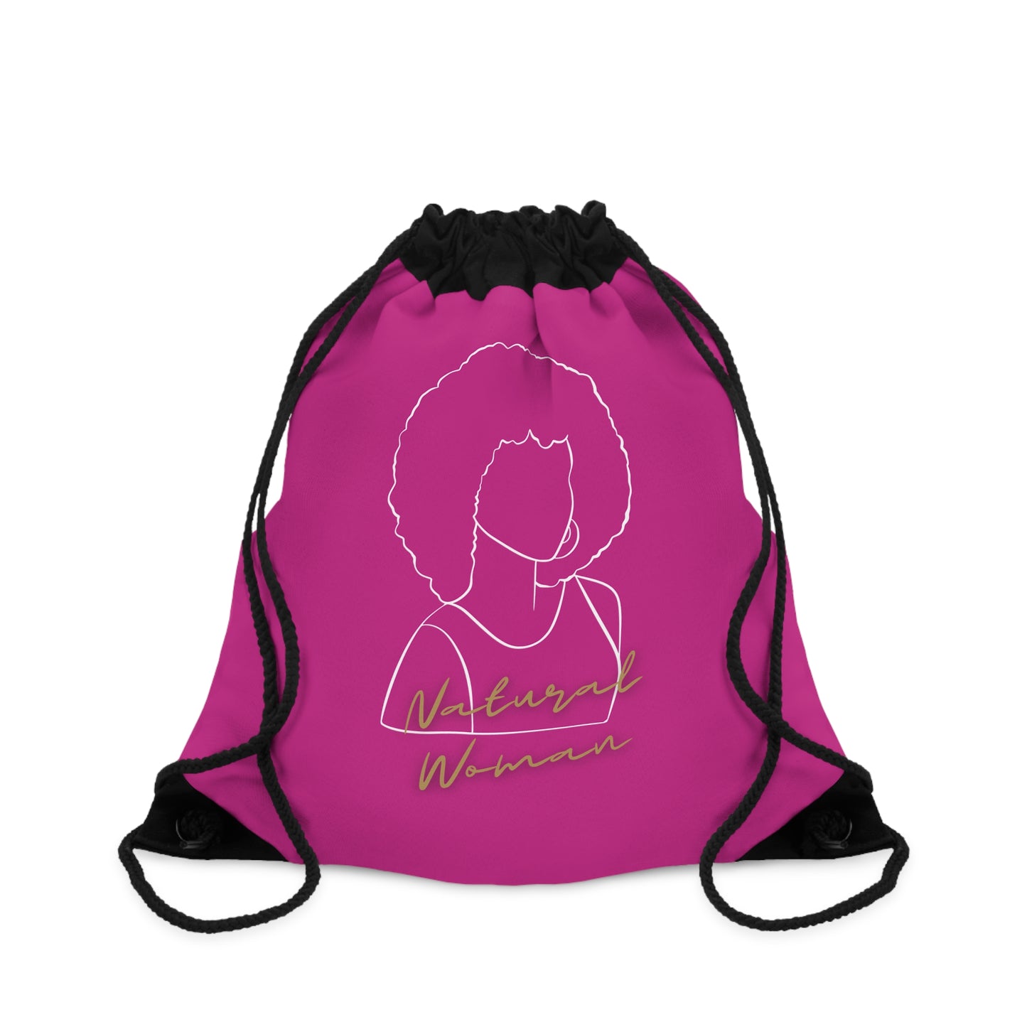 Natural Woman Afro (WL) Drawstring Bag PINK