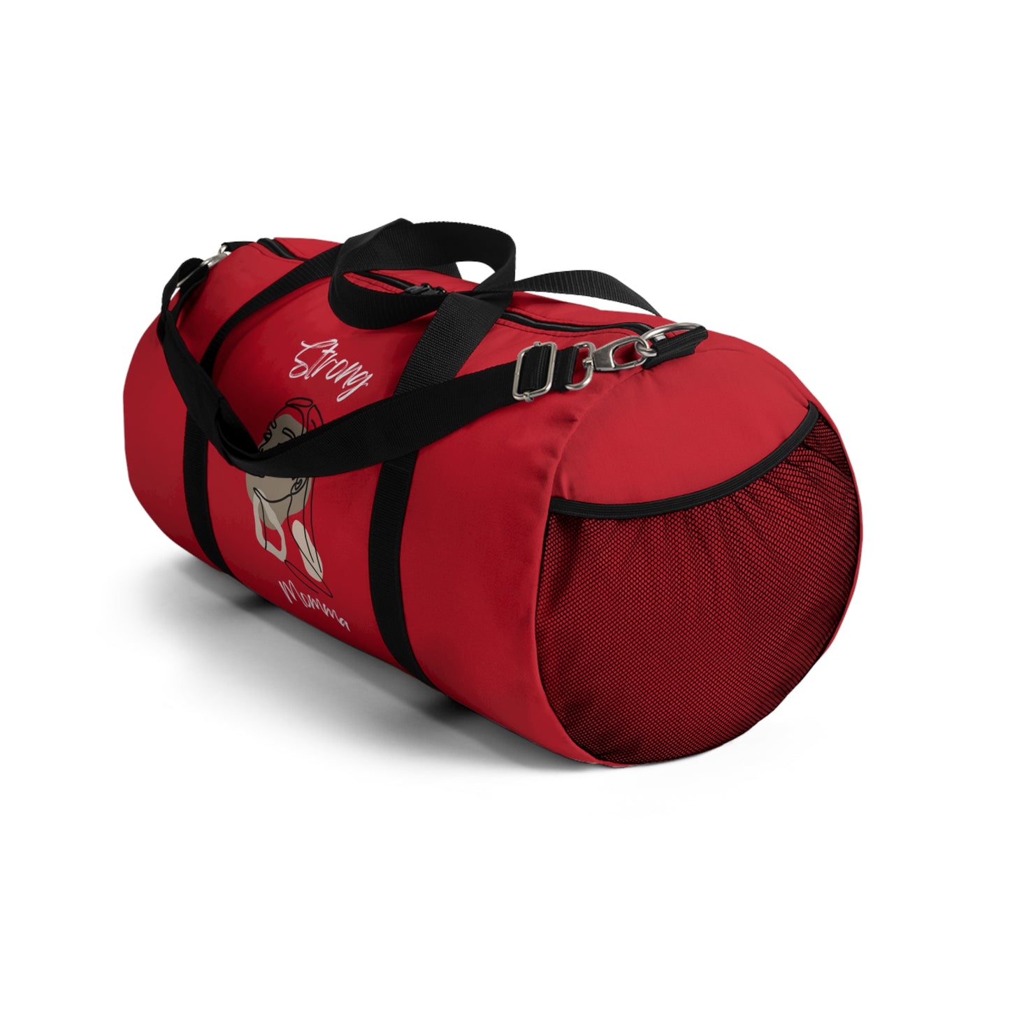 Strong Momma (WL) Duffel Bag DARK RED