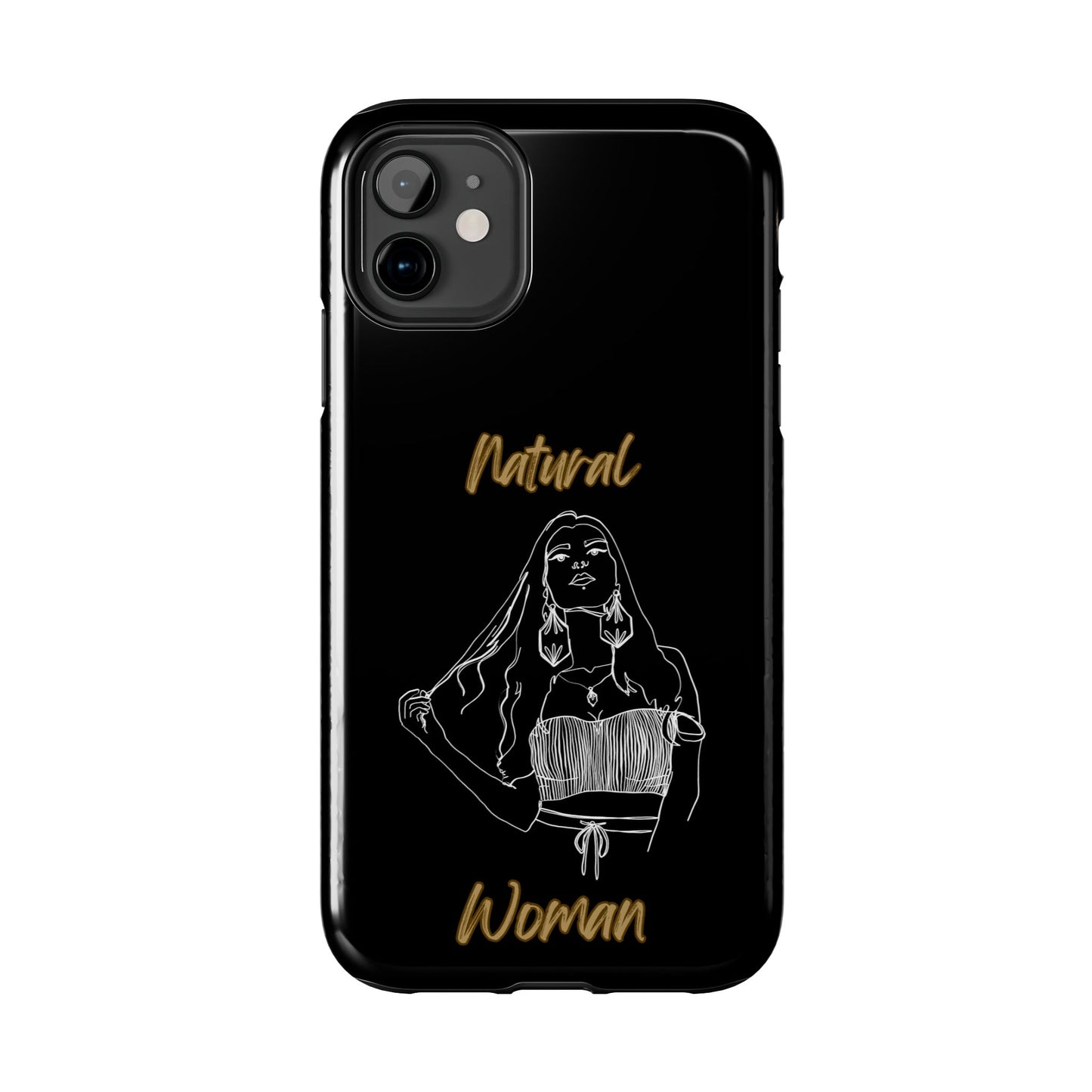 Natural Woman Thinking (WL)Tough Phone Cases BLACK