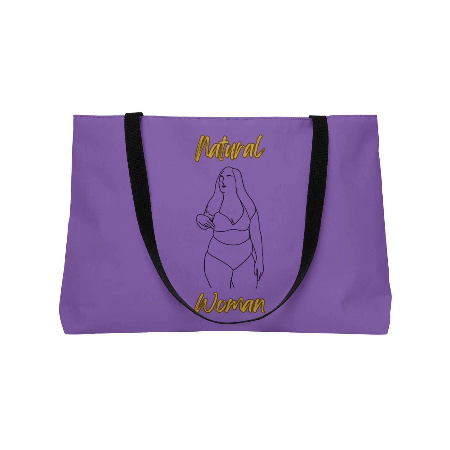 Natural Woman Full Beauty (BL) Weekender Tote Bag LIGHT PURPLE