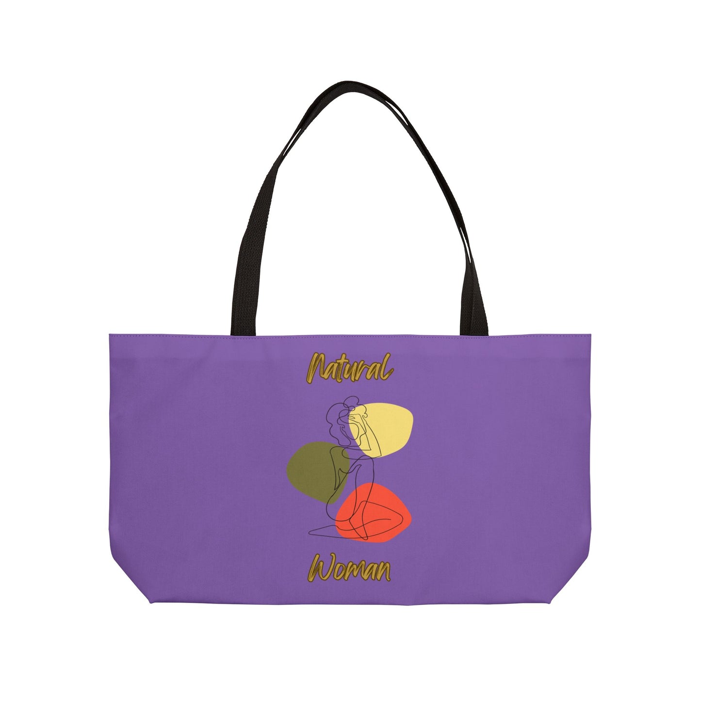Natural Woman Colorful Pose (BL) Weekender Tote Bag LIGHT PINK