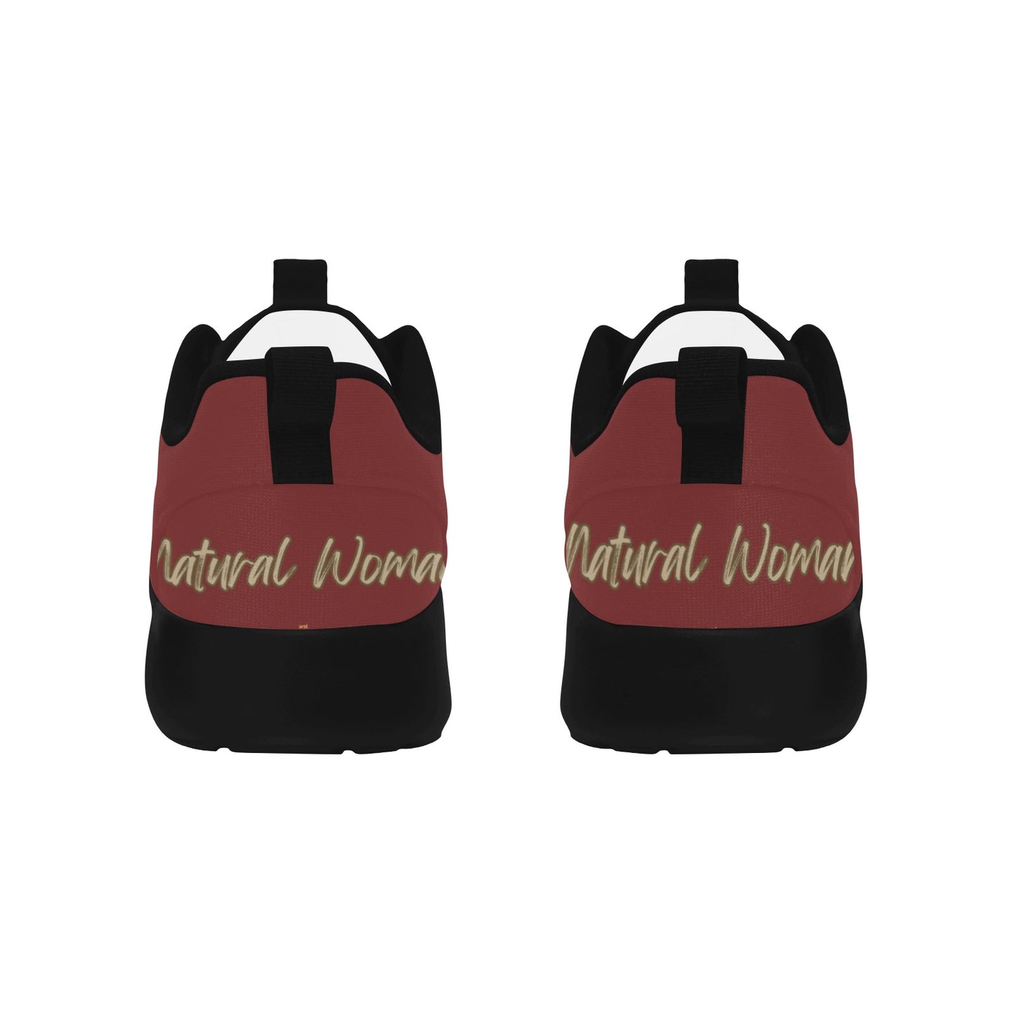 Natural Woman AFRO (BL) MAROON w/ Black Sole Sneakers