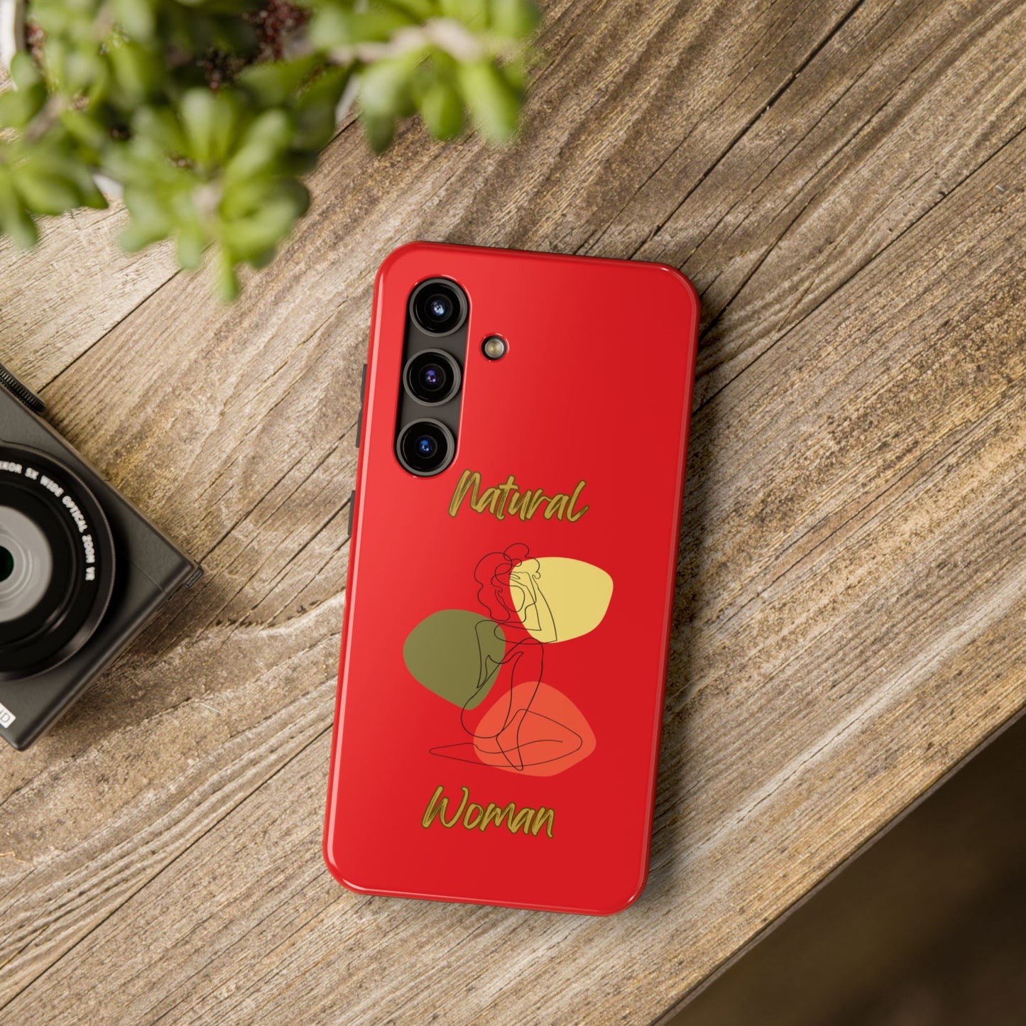 Natural Woman Colorful Pose (BL)Tough Phone Cases RED