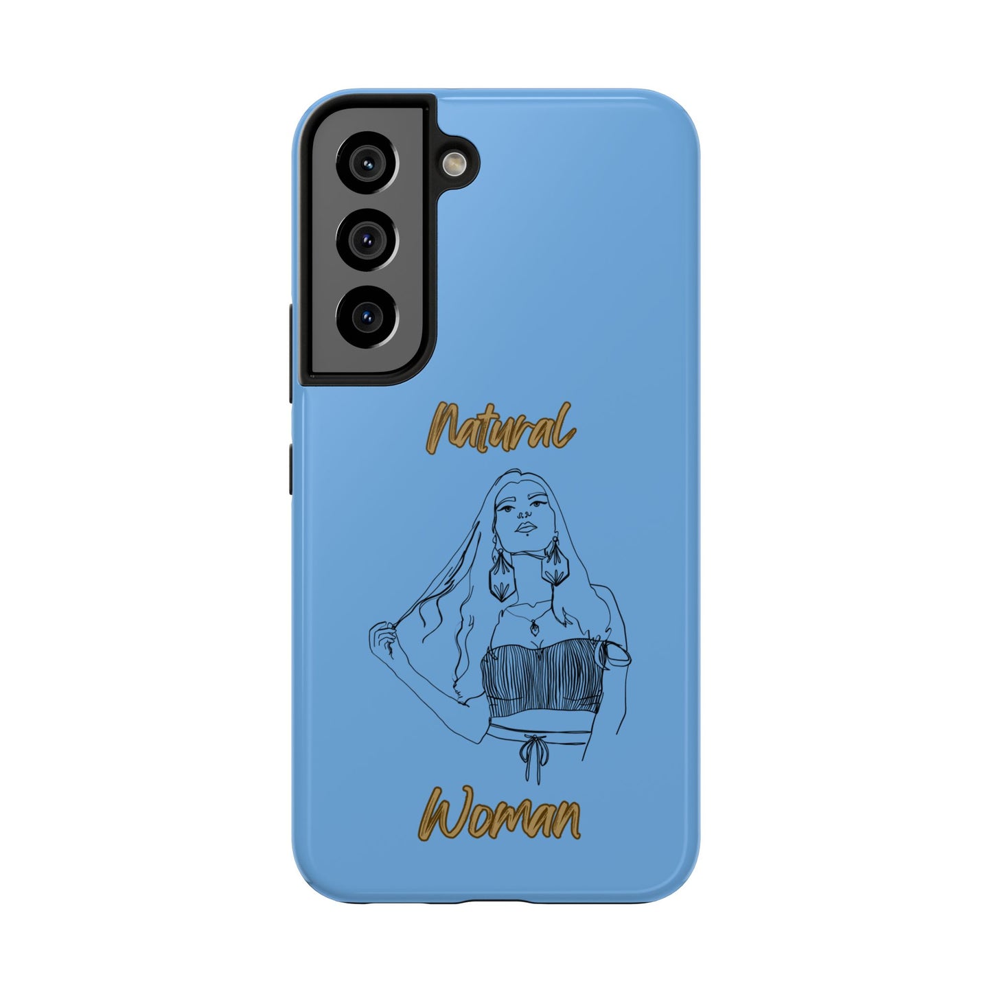 Natural Woman Thinking (BL)Tough Phone Cases LIGHT BLUE