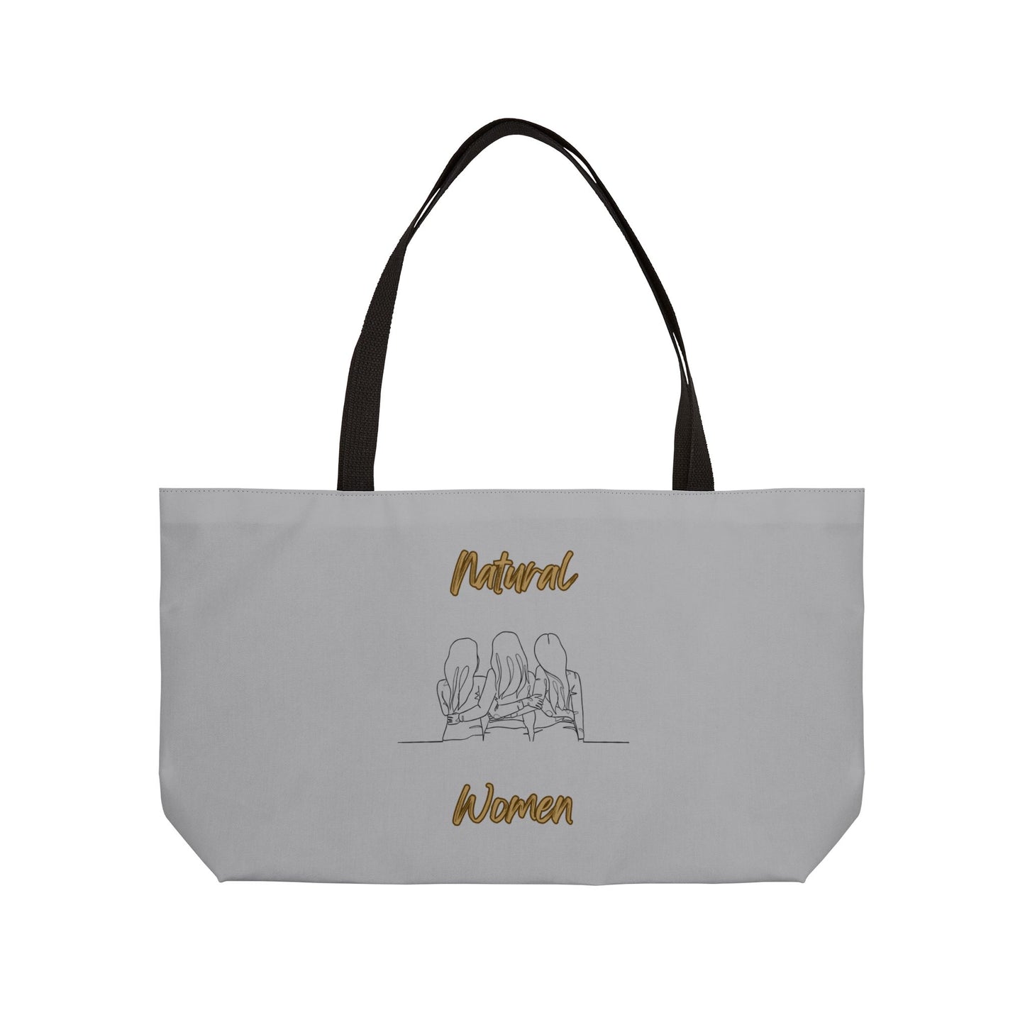 Natural Woman Loving Friends (BL) Weekender Tote Bag LIGHT GREY
