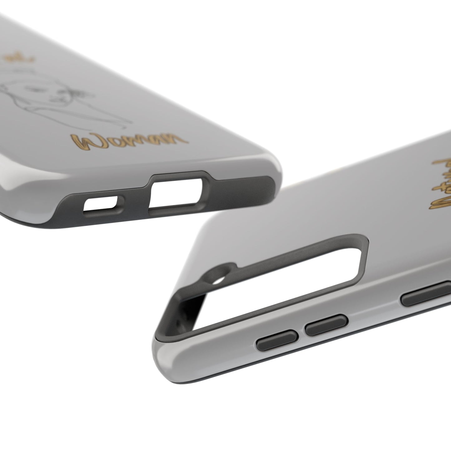 Natural Woman Sassy Bun (BL) Tough Phone Cases LIGHT GREY