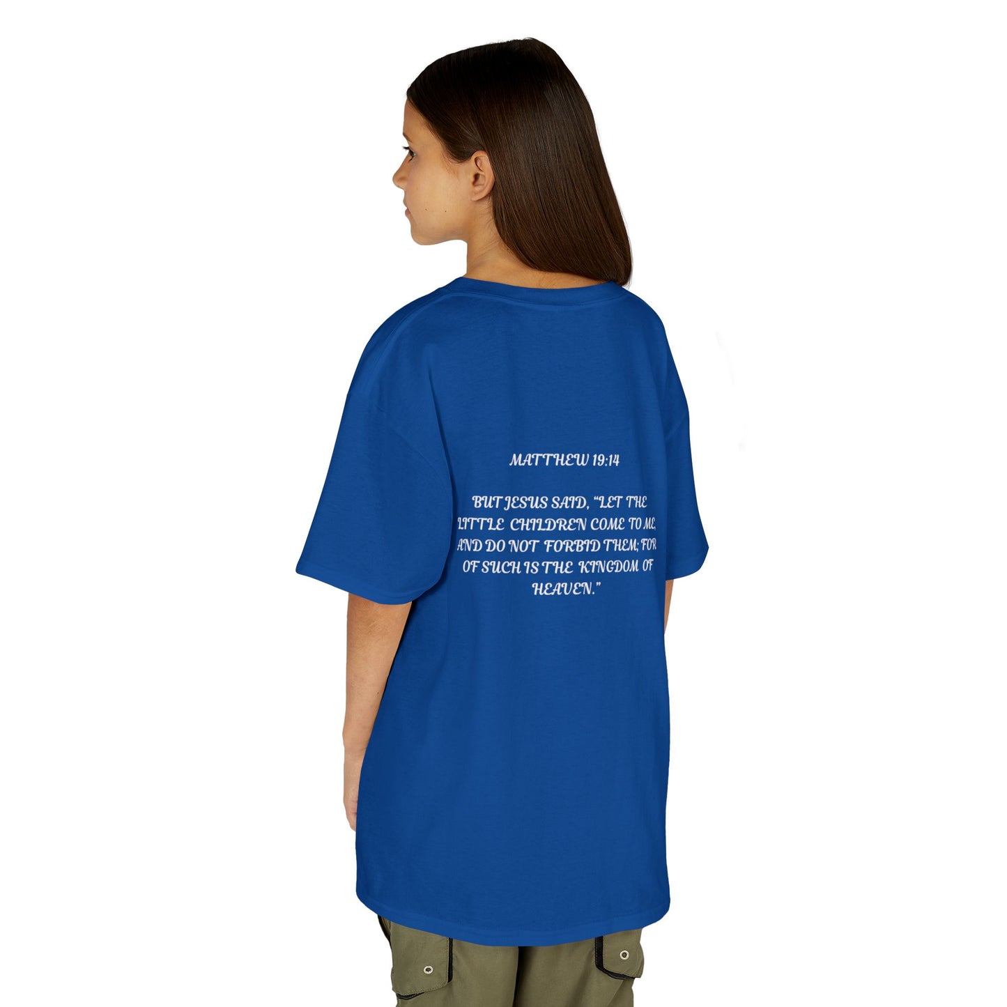 Children of the King Inspirational Kids Cotton T-Shirt (BL)