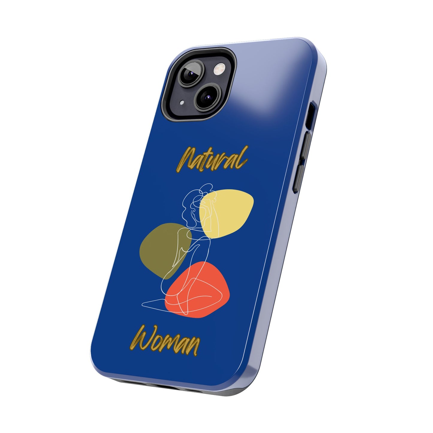 Natural Woman Colorful Pose (WL)Tough Phone Cases DARK BLUE