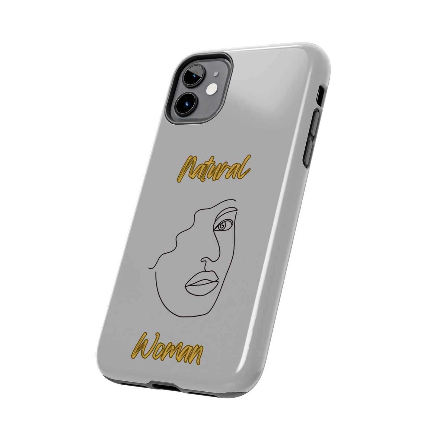 Natural Woman Peekaboo (BL)Tough Phone Cases LIGHT GREY