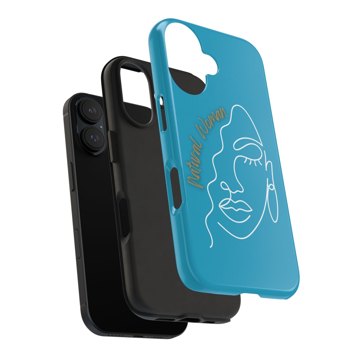 Natural Woman Half Face (WL)Tough Phone Case TURQUOISE