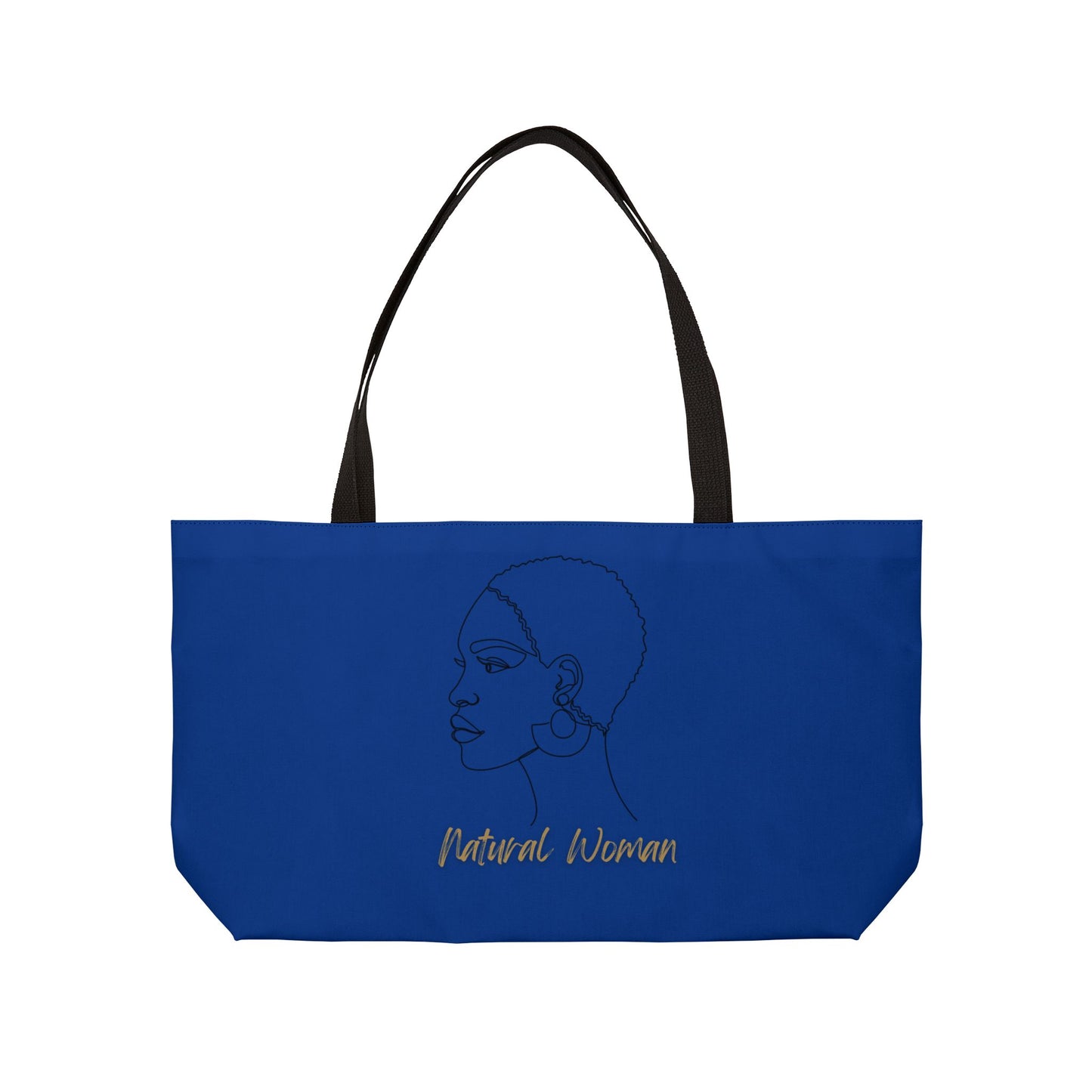 Natural Woman Finger Wave (BL) Weekender Tote Bag DARK BLUE