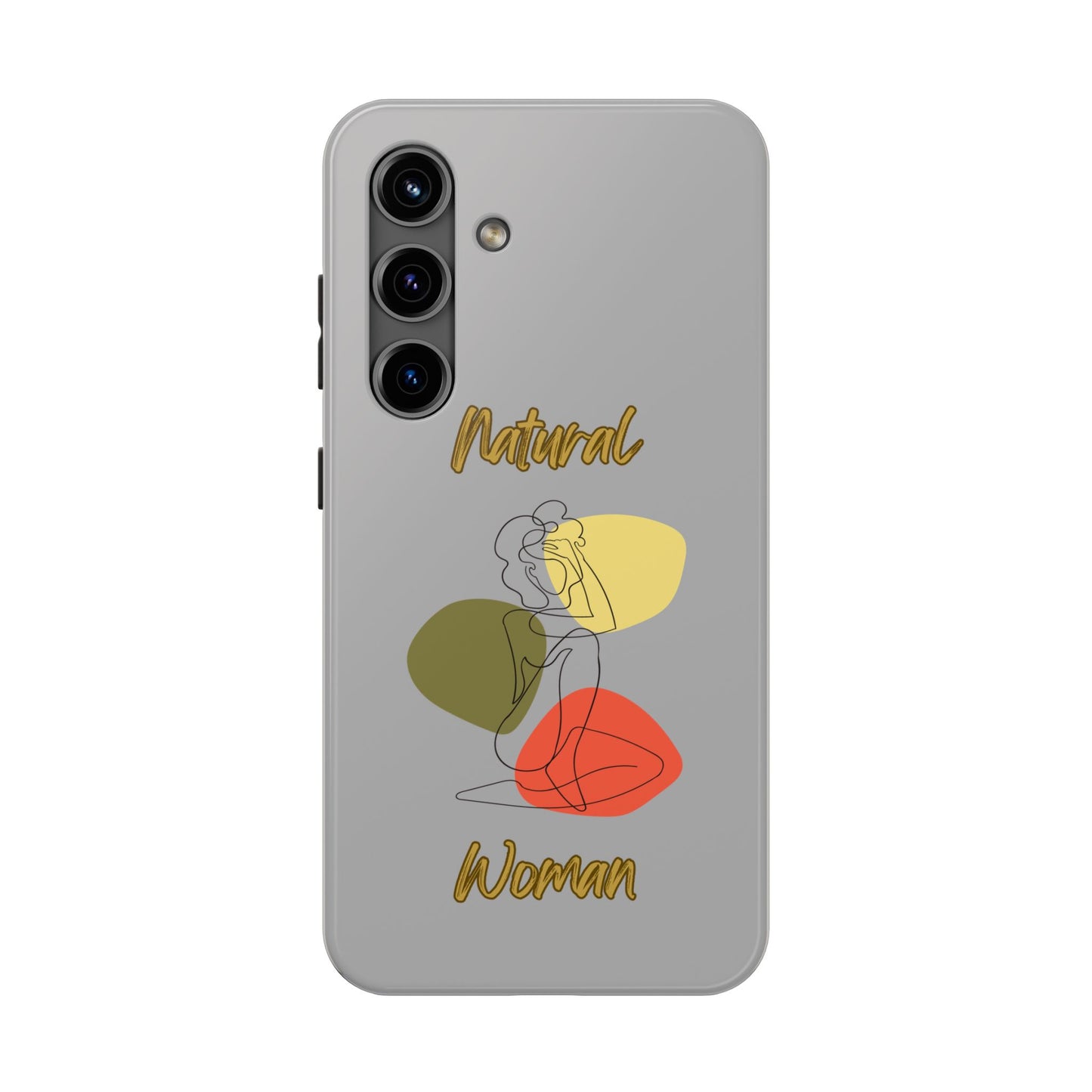 Natural Woman Colorful Pose (BL)Tough Phone Cases LIGHT GREY