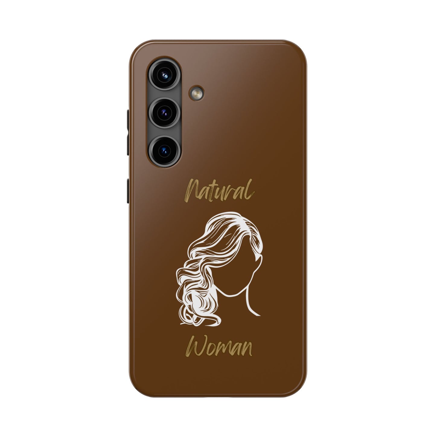 Natural Woman Long Curl (WL)Tough Phone Cases BROWN