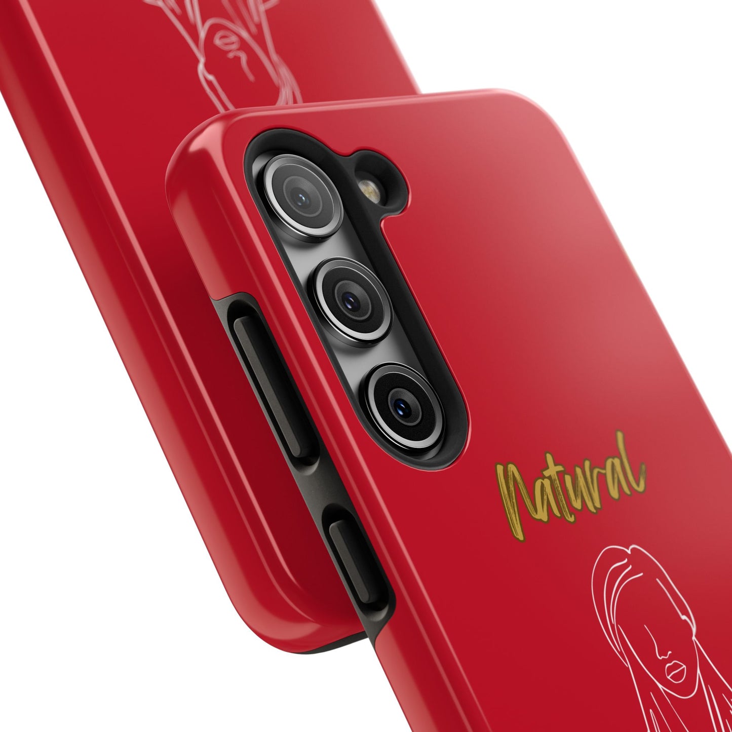 Natural Woman Content (WL)Tough Phone Cases DARK RED