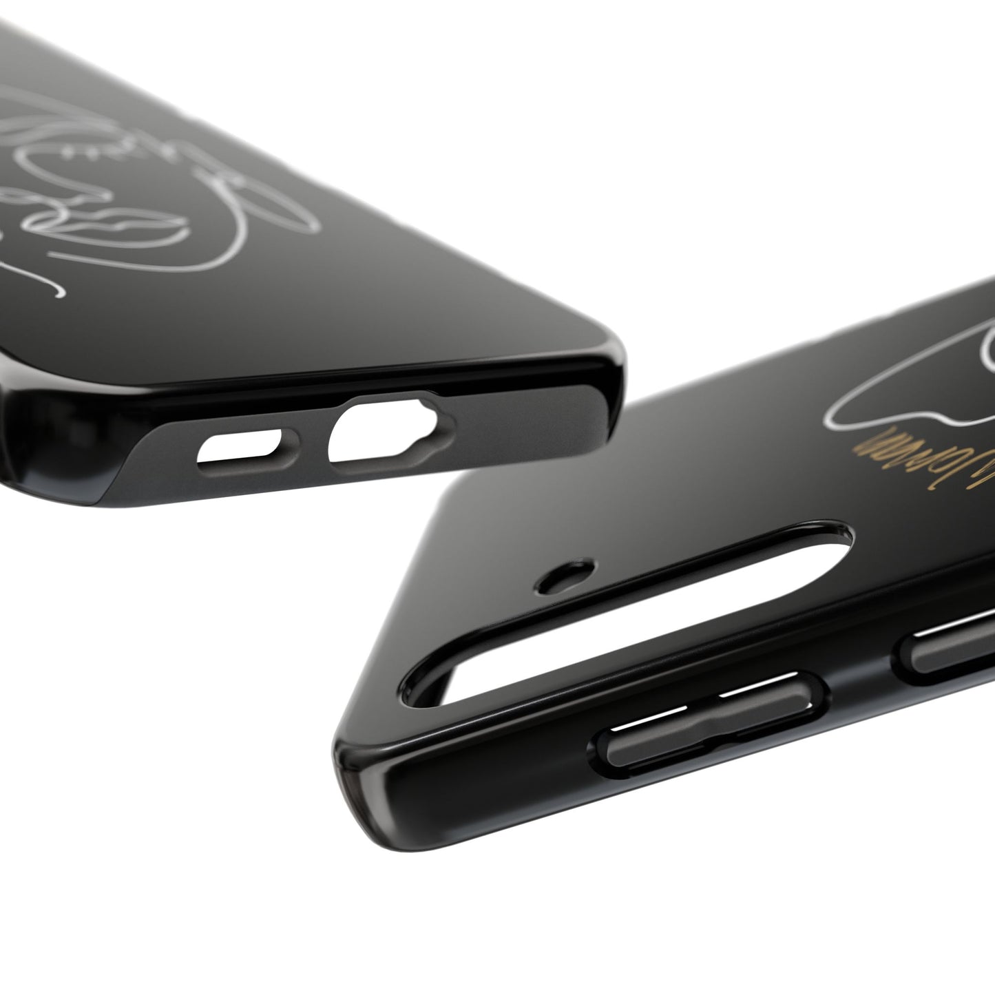 Natural Woman Half Face (WL)Tough Phone Case BLACK