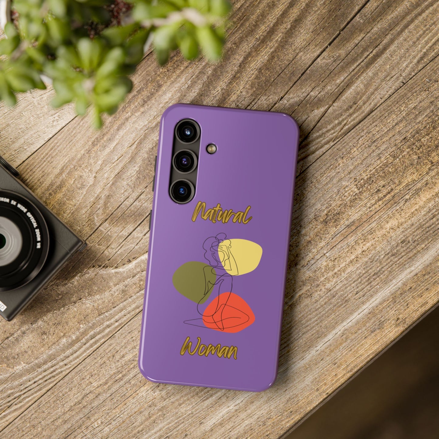 Natural Woman Colorful Pose (BL)Tough Phone Cases LIGHT PURPLE