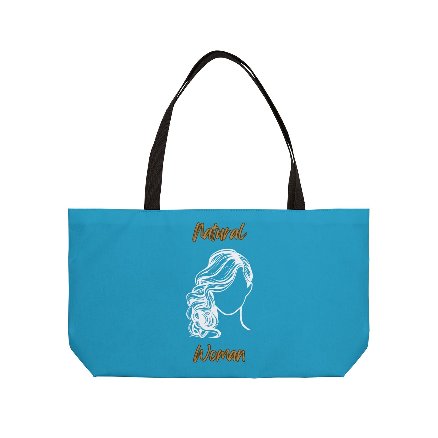 Natural Woman Long Curl (WL) Weekender Tote Bag TURQUOISE