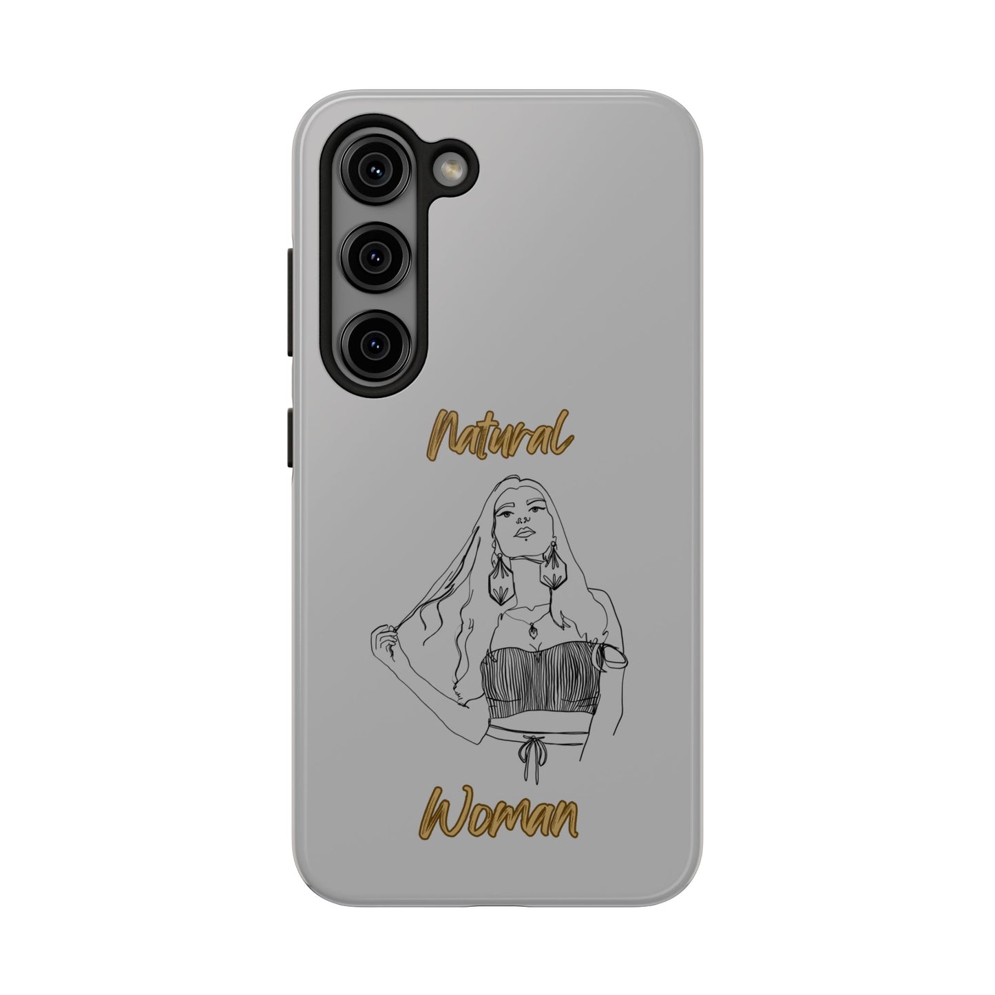 Natural Woman Thinking (BL)Tough Phone Cases LIGHT GREY