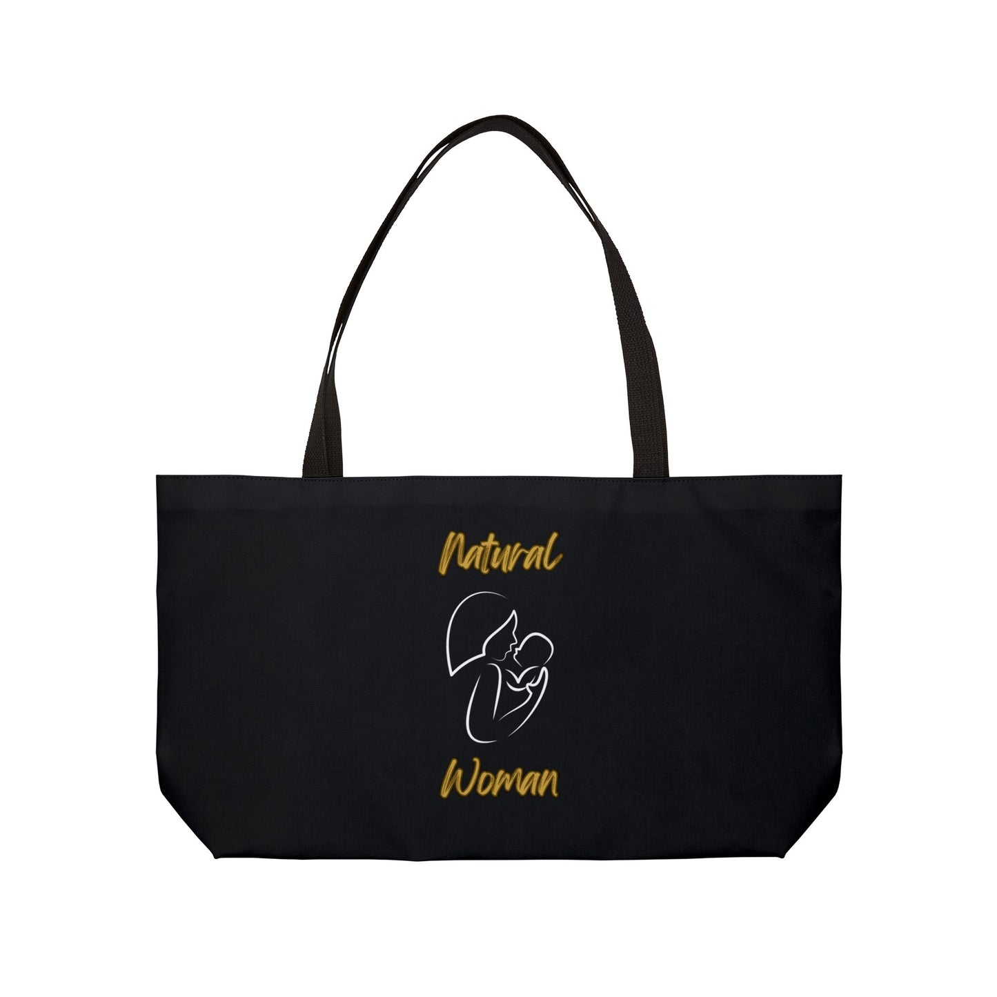 Natural Woman Long Awaited (WL) Weekender Tote Bag BLACK